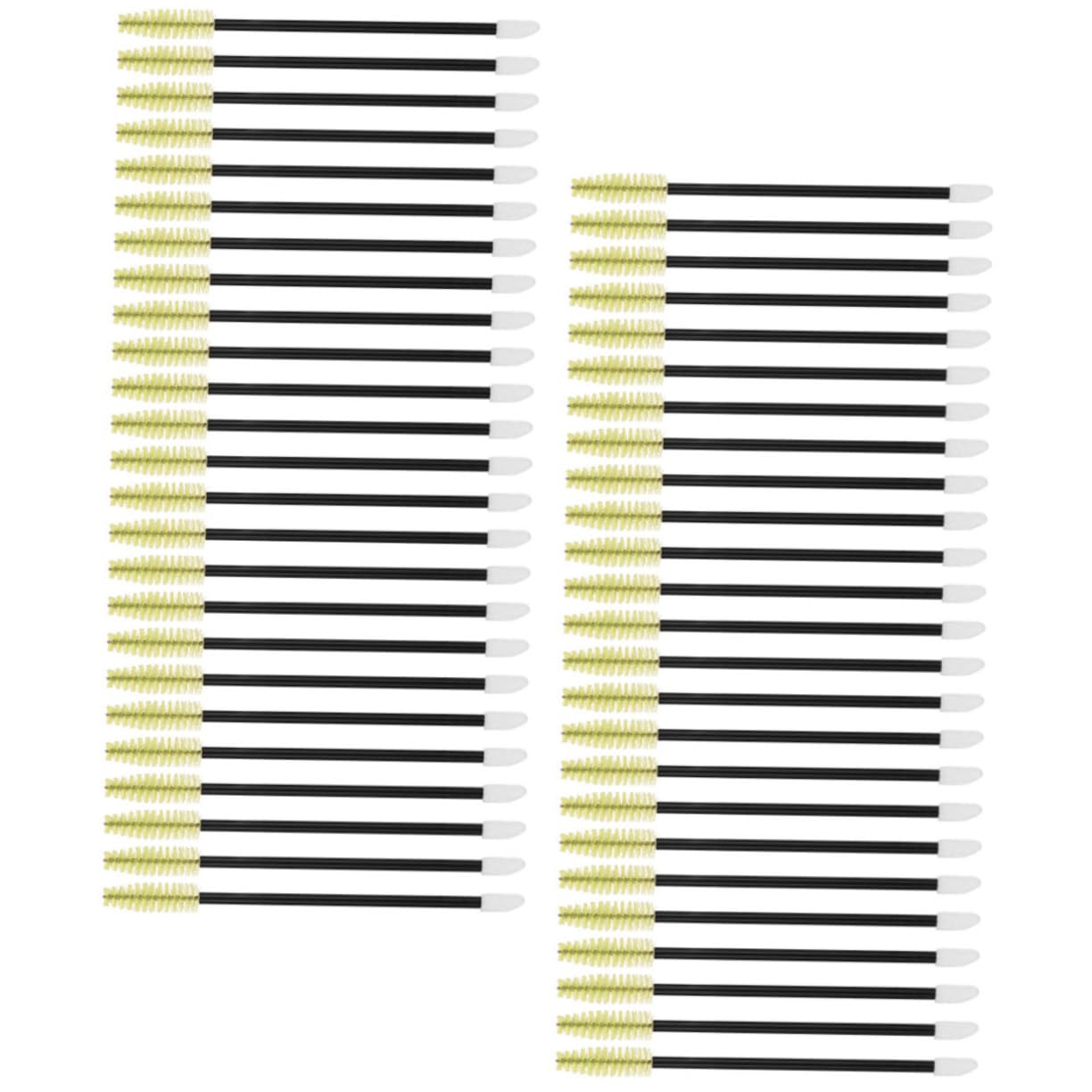 Didiseaon 50pcs Lash Mascara Wands Eyelash Cleaning Kit Brow Brush Eyebrow Spoolies Soft Nylon Bristles Durable Plastic Handle Travel-friendly