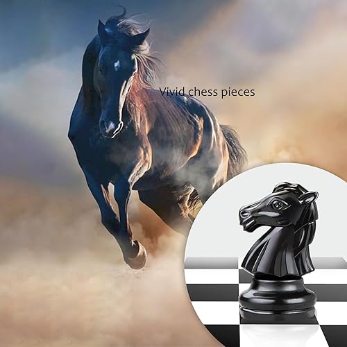 Miniatura 7 de Juego de mesa magnético, juguetes educativos para principiantes, niños, niñas, niños y adultos, regalos (ajedrez, 6610)
