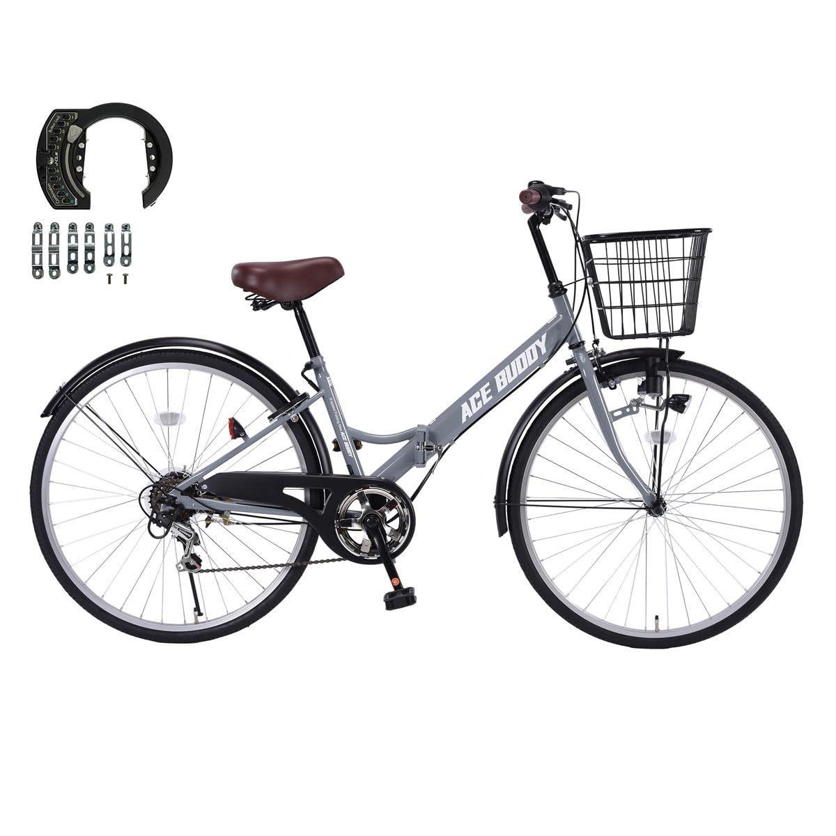 Amazon | ACE BUDDY ママチャリ 折りたたみ自転車 26インチ シマノ6段