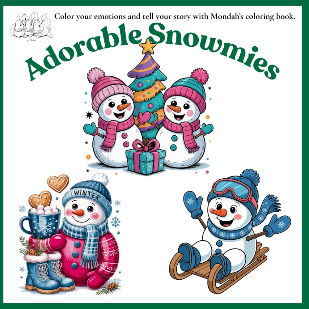 Adorable Snowmies: Fun and frosty winter with the cutest little Snowmies.