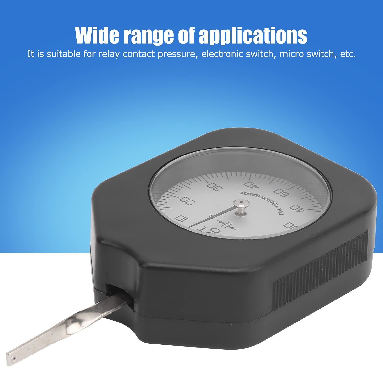 Gram Force Meter Tester Tensionmeter Dial Tension Portable Single Needle Switch Force 50g per la Misurazione