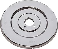 Vista 2 de Moen Chrome Chateau Collection Replacement Escutcheon Pate for One-Handle Tub and Shower Faucets, 16090