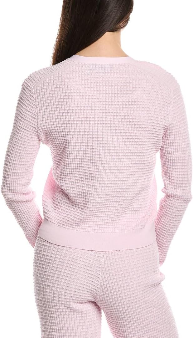 Theory Womens Lace Trim Cardigan, P, Pink