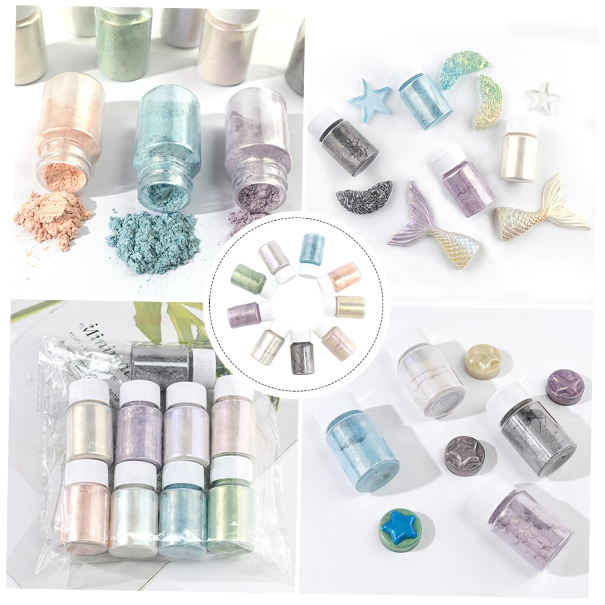 Lurrose 27piezas De Mica Práctico Para Cosméticos De Multi- Para Manualidades y Maquillaje Para Sombra De y