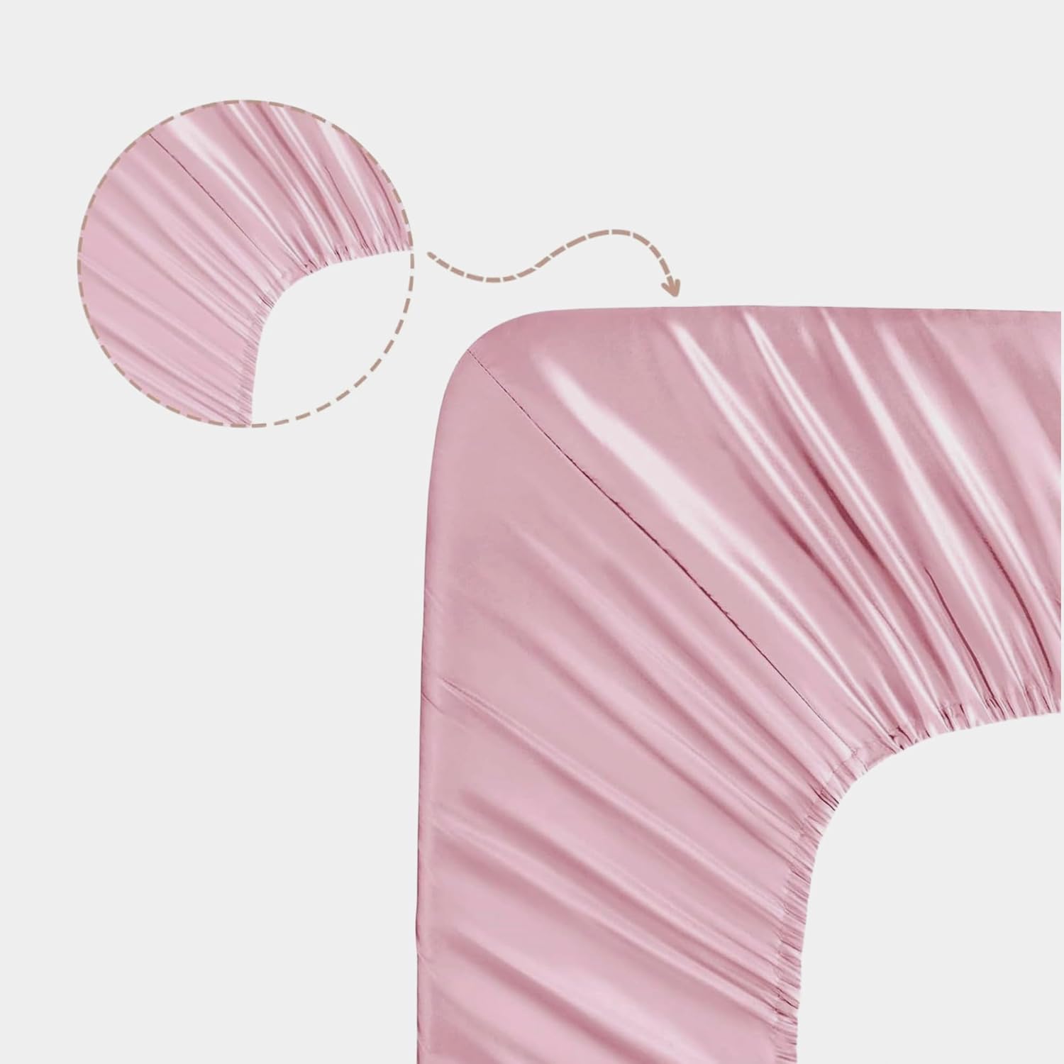 Organic Silk Crib Sheets for Baby - 22 Momme Mulberry Silk, Hypoallergenic, Fitted Crib Sheet Set for Baby Girl & Boy, Oeko-Tex Certified, Soft on Baby Hair, Natural Silk (Not Satin) (Pink)