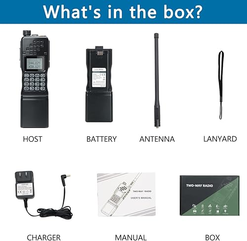 Miniatura 9 de BAOFENG AR-152 - Radio de jamón de grado militar de 10 W, radio bidireccional de doble banda UHF VHF de largo alcance, incluye kit completo con