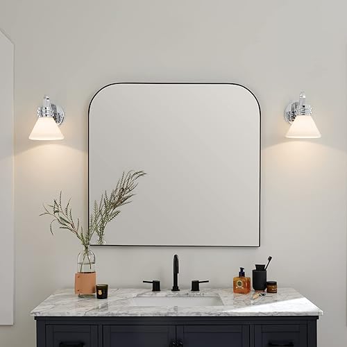 Miniatura 11 de Kichler Farum - Aplique de pared con 1 luz de 9.5 pulgadas con cristal de ópalo en cromo