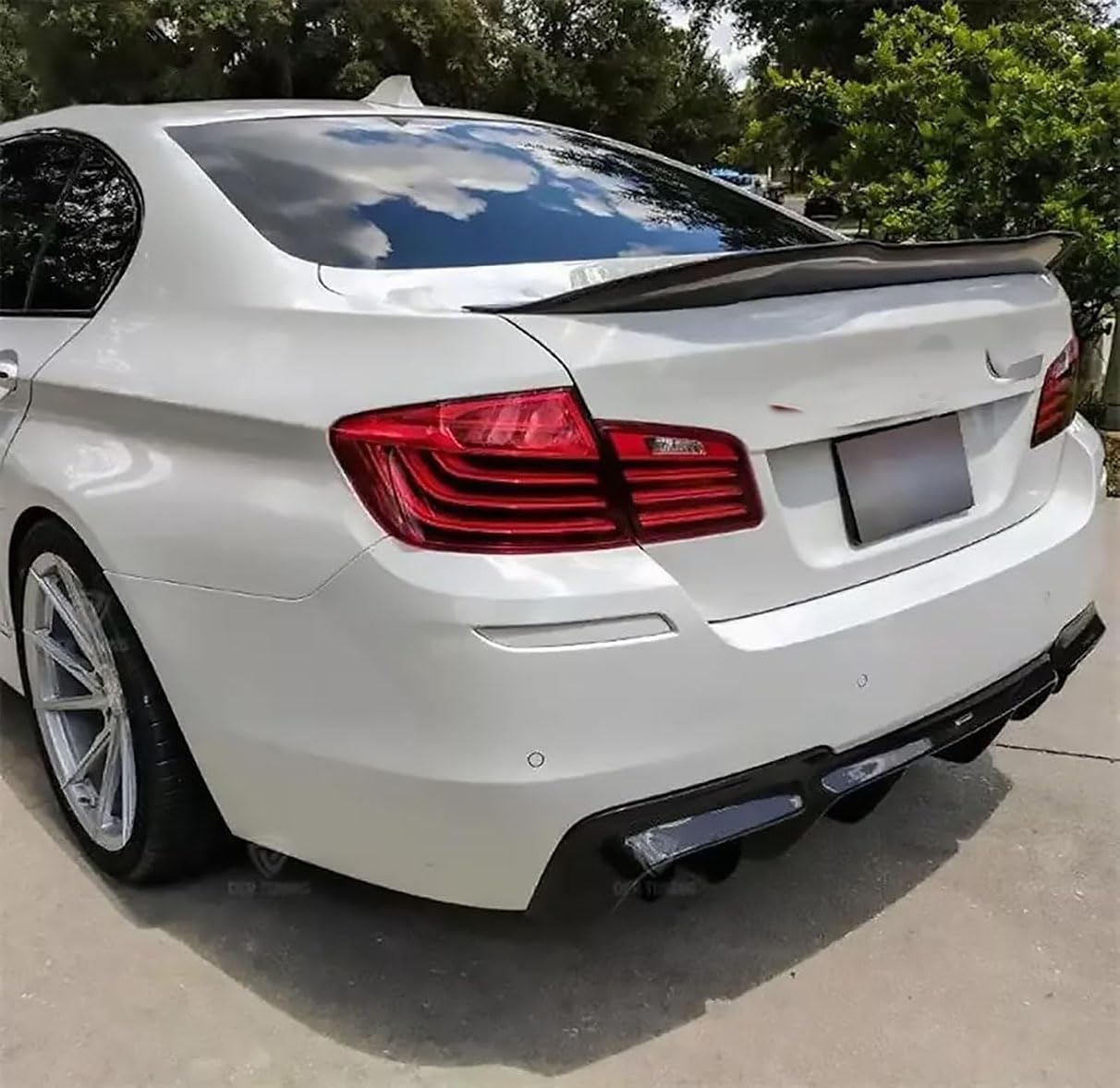 Coche Alerón Trasero para BMW 5 Series F10 520d 525d 530d 535d 523i 535i M5 2010-2016 PSM Style,Difusor de Parachoques Estilo Deportivo decoración del alerón Trasero Accesorios