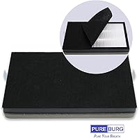 Vista 2 de PUREBURG Filtro de repuesto compatible con filtro Filtrete F1 compatible con purificadores de aire FAP-C01-F1 y FAP-T02-F1 FAPF-F2-A FAP-C01-F2