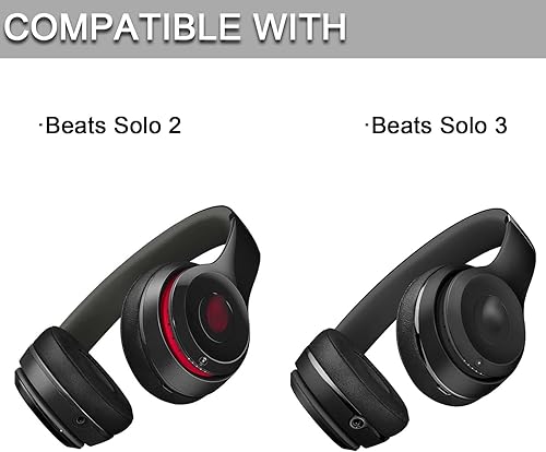 Miniatura 3 de Almohadillas de repuesto para auriculares inalámbricos Beats Solo 2 y Solo 3, almohadillas de repuesto para auriculares con aislamiento de ruido de