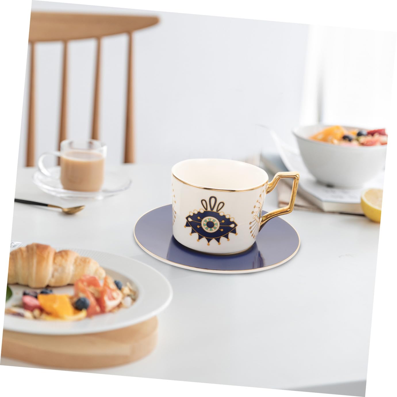 Alipis Keramik Kaffeetassen Satz Espressotassen Mit Untertassen Modisch Und Vielseitig Für Kaffee Tee Und Getränke Langlebig Und Alltagstauglich