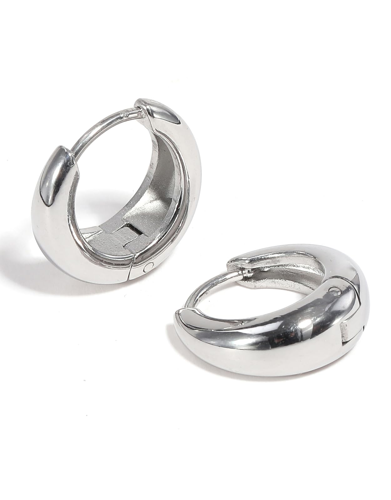 GREG ピアス ドロップミニフープピアス 金属アレルギー対応 サージカルステンレス ニッケルフリー K18GP シンプル リングピアス キャッチレスピアス 両耳 レディース