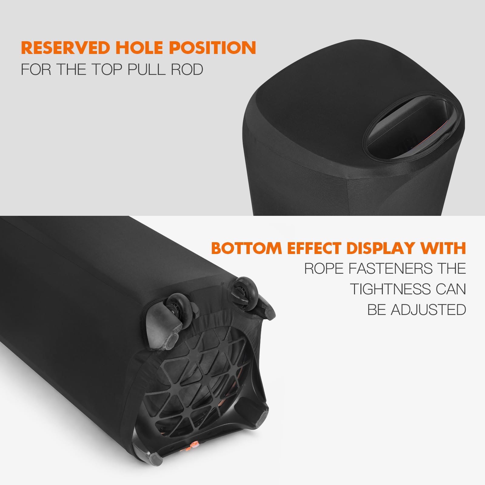 Housse anti-poussière souple pour haut-parleur portable JBL Partybox 710/720 - Housse élastique souple pour protection extérieure/rangement à la maison (Partybox 720)
