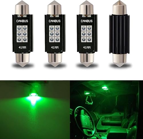 iBrightstar 211-2 212-2 578 Festoon de 9-30V - Focos LED de 1.61pulgadas (41mm) extremadamente brillantes y sin errores para luces de interior, de