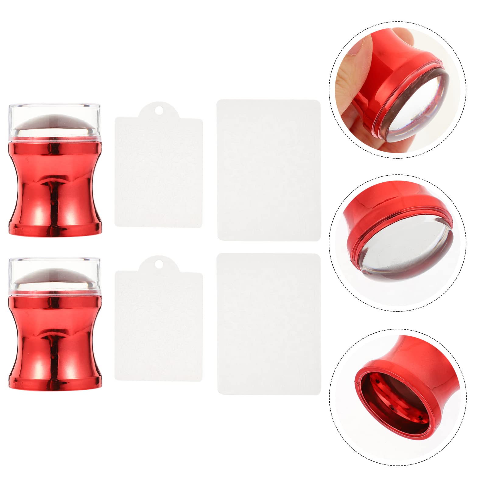 FRCOLOR 5sets Stampi Silicone Per Unghie Kit Completo Per Nail Art Con Raschietti Strumento Di Stamping Manicure Per Unghie Decorative Per Uso Professionale e Domestico