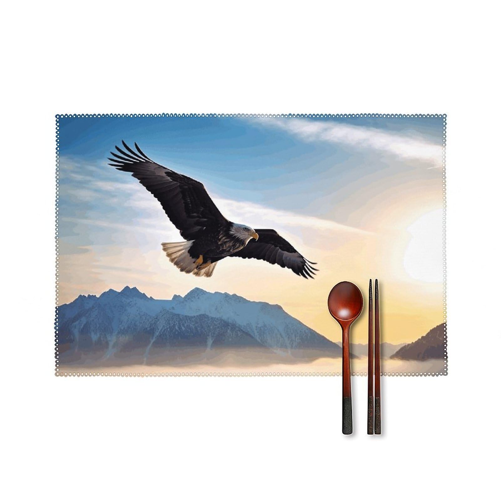 Fodpand Style Eagle Mountains Placemats Set Of 4 Place Mats Table Mats