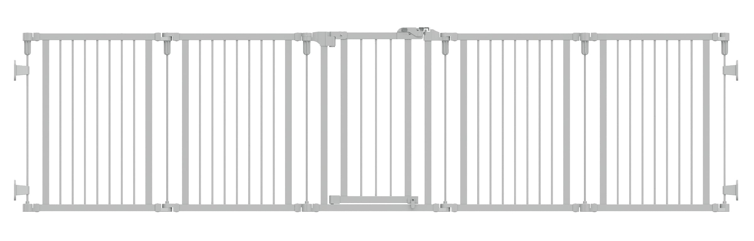 Dehner Ulubione ogrodzenie dla psów Bradley, kojec dla szczeniaków i młodych psów, ok. 71-486 x 64 cm, z drewna sosnowego/metalu z certyfikatem FSC®, kolor biały