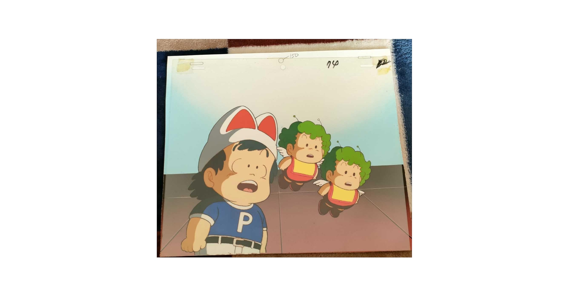 ドクタースランプ アラレちゃん　直筆背景画付属　セル画　A-7 ドクタースランプ アラレちゃん直筆背景画付属セル画A-7