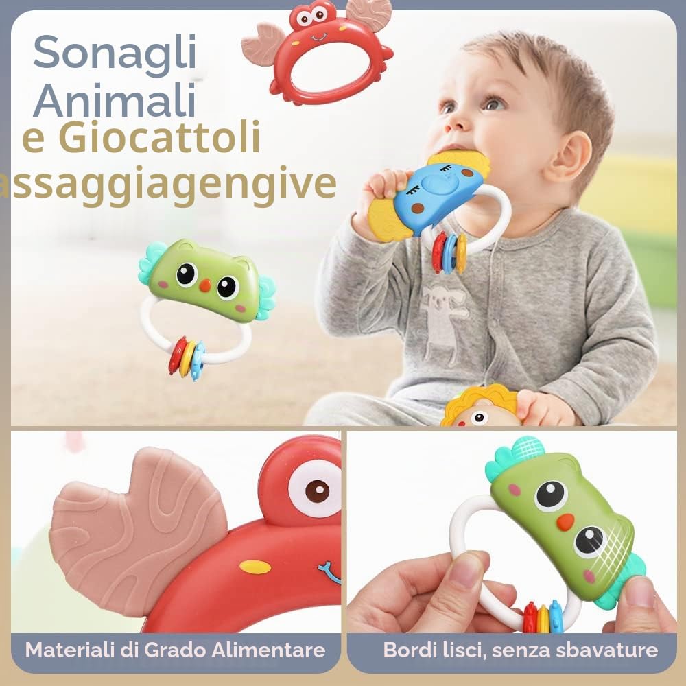 Mini Tudo Bambino Mobile per Culla con Proiezione di Stelle e Funzione di Cronometraggio,Telecomando Scatola Musicale con Muisc e Night Lights,Sonagli Rotanti Giocattolo per neonati 0-24 mesi