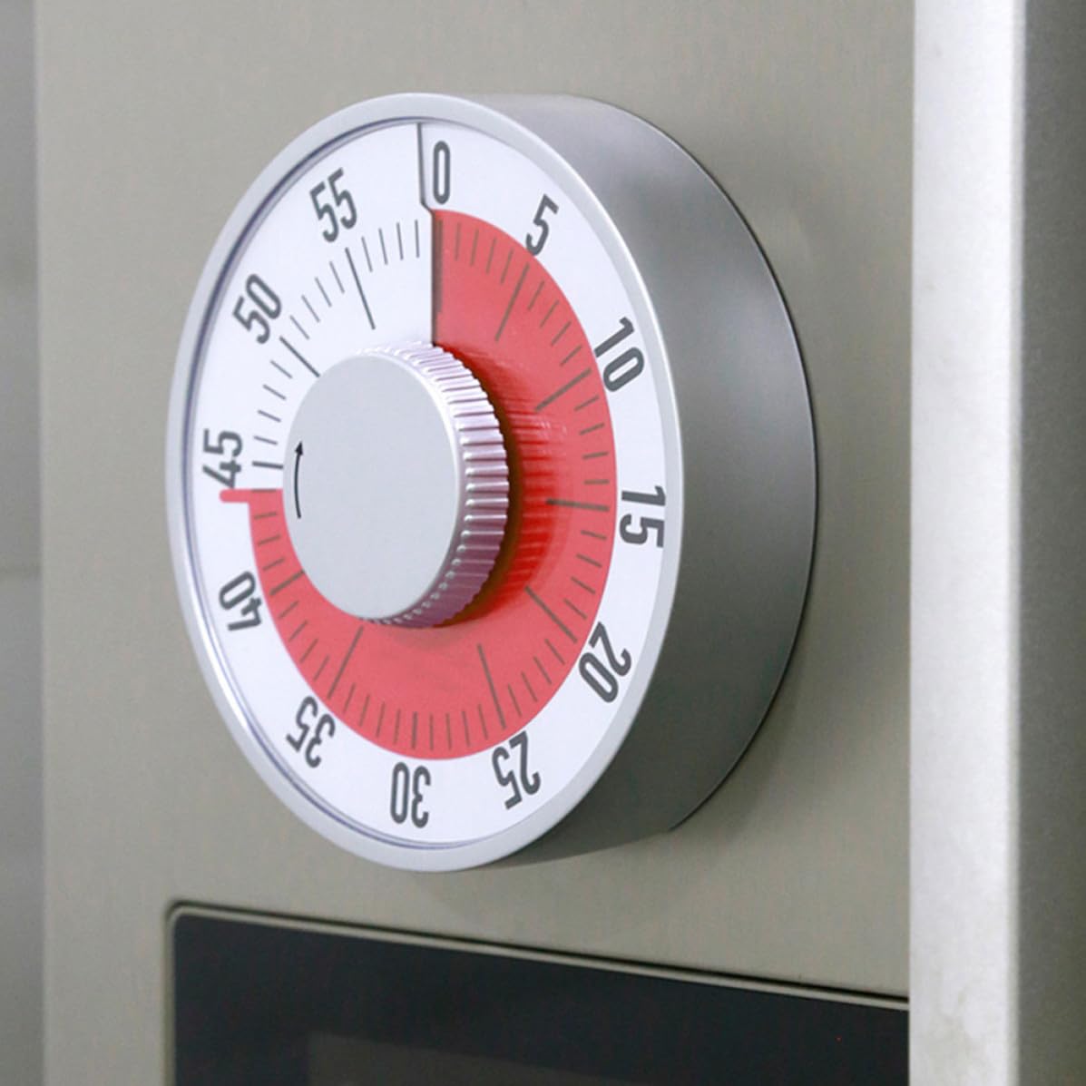 Alasum Mechanischer aus ABS mit Countdown und Erinnerungsfunktion Zeitmanagement Timer Weiß zum Kochen und Lernen in Küche und Schule