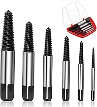 6 Pieces Screw Extractor, Bolt Extractor, Break Screw Extractor with Storage Box for Damaged Screw Studs