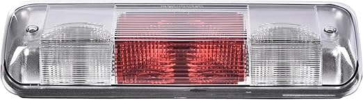 PIT66 3rd Brake Light Compatible with 2004-2008 Ford F150 High Mount Center Rear Roof Third Cargo Light Parking Light Halogen Clear/Red Lens Tercera luz de freno