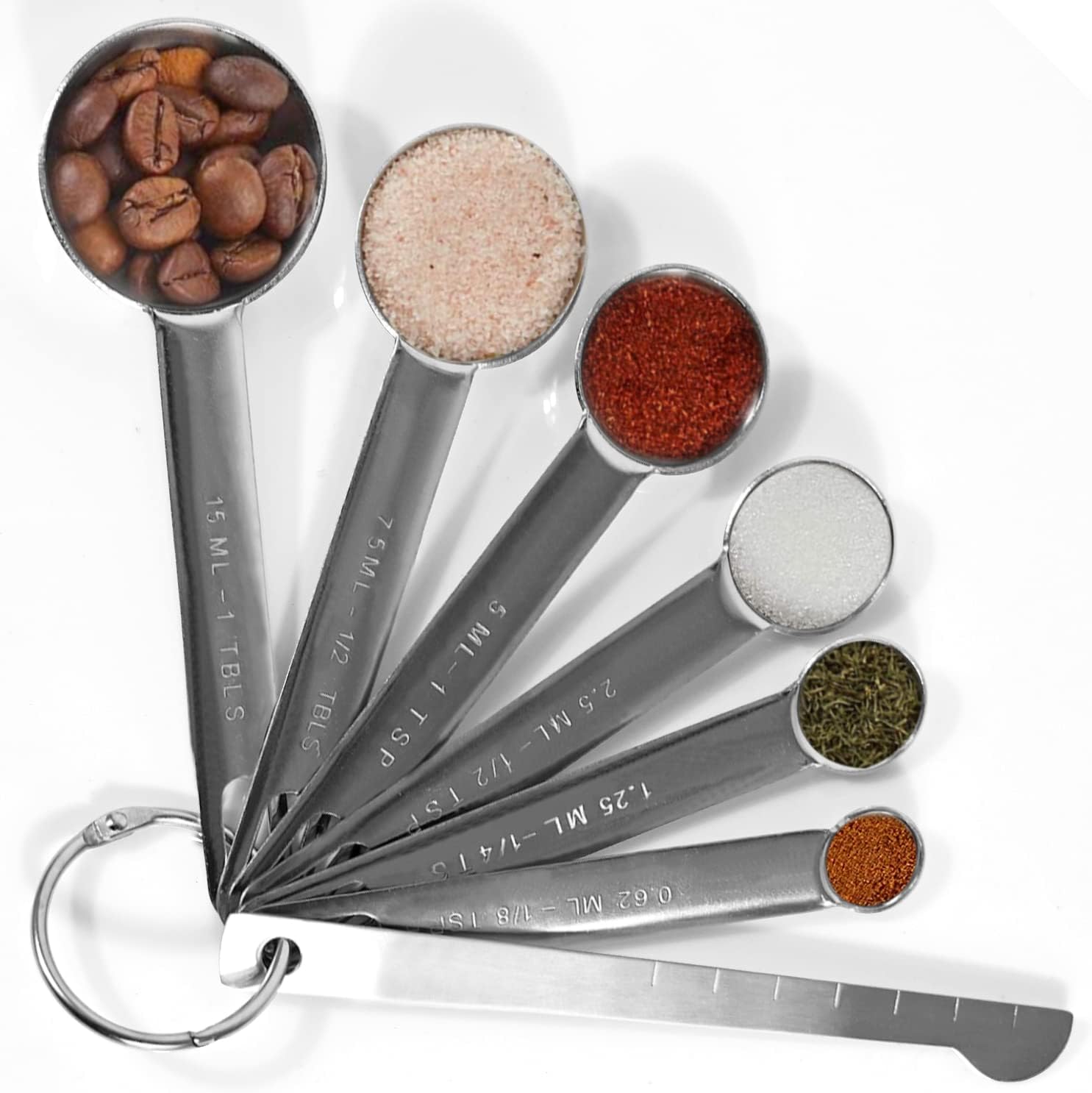 Measuring Spoons Set, Stainless Steel Teaspoon Measuring