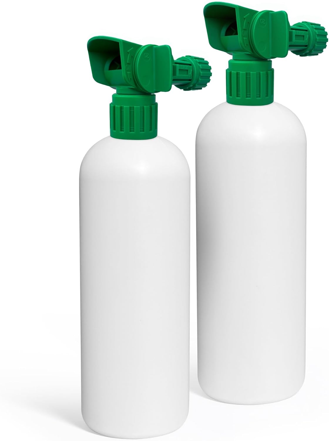 Hose-End Sprayer and 32oz Bottle (2-Pack): Durable Leak-Free 20:1 Ratio Sprayers for Lawn Fertilizer, Turf Cleaner, and Odor Control Use – Chemical-Resistant, Refillable Design