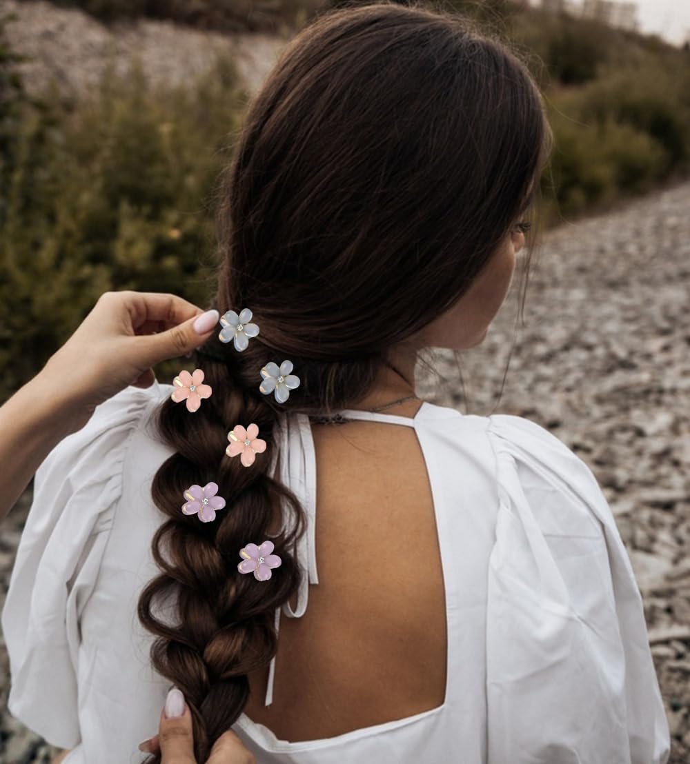 110 pcs Mini Hair Clips Colorful Hair Accessories Matte Claw Clips Star/Flower/Butterfly Hair Clips for Girls and Women 90s Y2K - Image 7