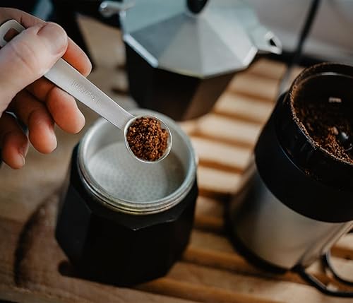 Miniatura 9 de Juego de cucharas medidoras de metal, utensilios de cocina de acero inoxidable prémium para ingredientes secos y líquidos, cucharaditas de anidación