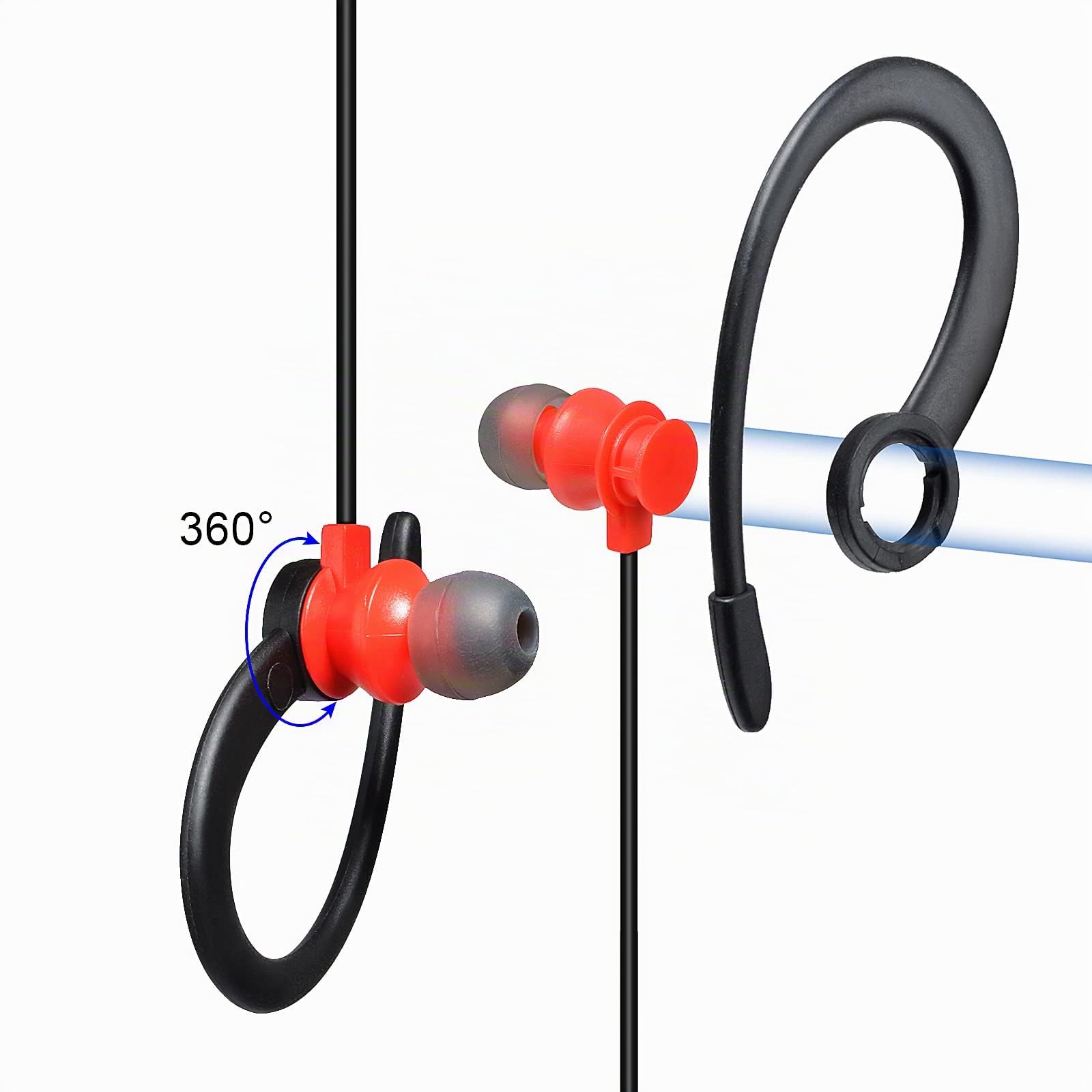 Oreillette pour talkie-walkie Motorola Talkabout TLKR T92 H20 PMR446 T60 T80 T82 XT180 Radio bidirectionnelle, 1 broche, prise jack 2,5 mm en forme de G, sécurité souple