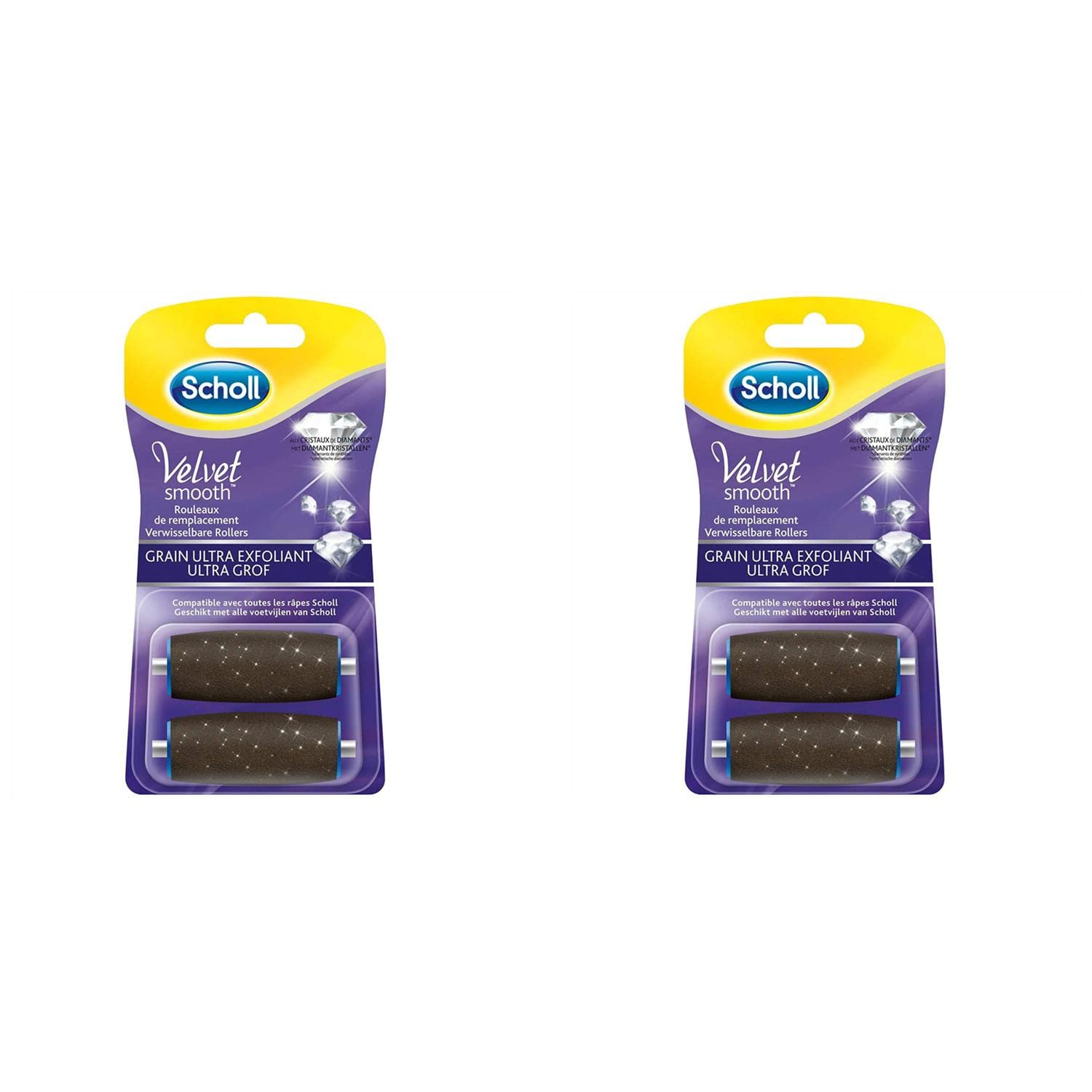SCHOLL Velvet Smooth Ultra Exfoliating Grain Replacement 2 Rolls