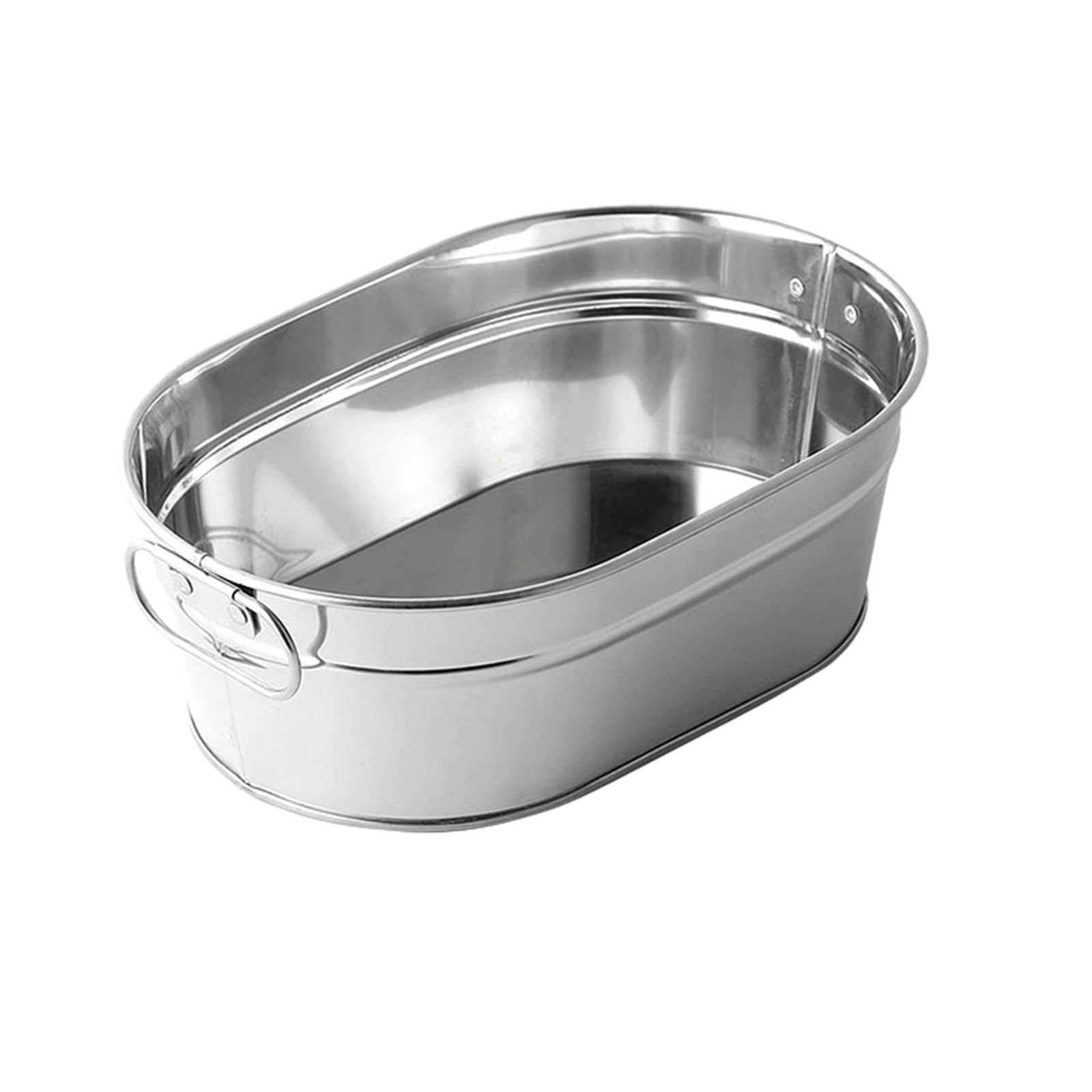 GPAHRRDNIJ Gallon Galvanized Metal Ice Buckets Beverage Tubs for Parties Large Drink Tin Bins Beer Wine Champagne Cocktail Cooler Christmas Halloween Bar Plastic Oval Storage Tub, Bucket Wine (A)