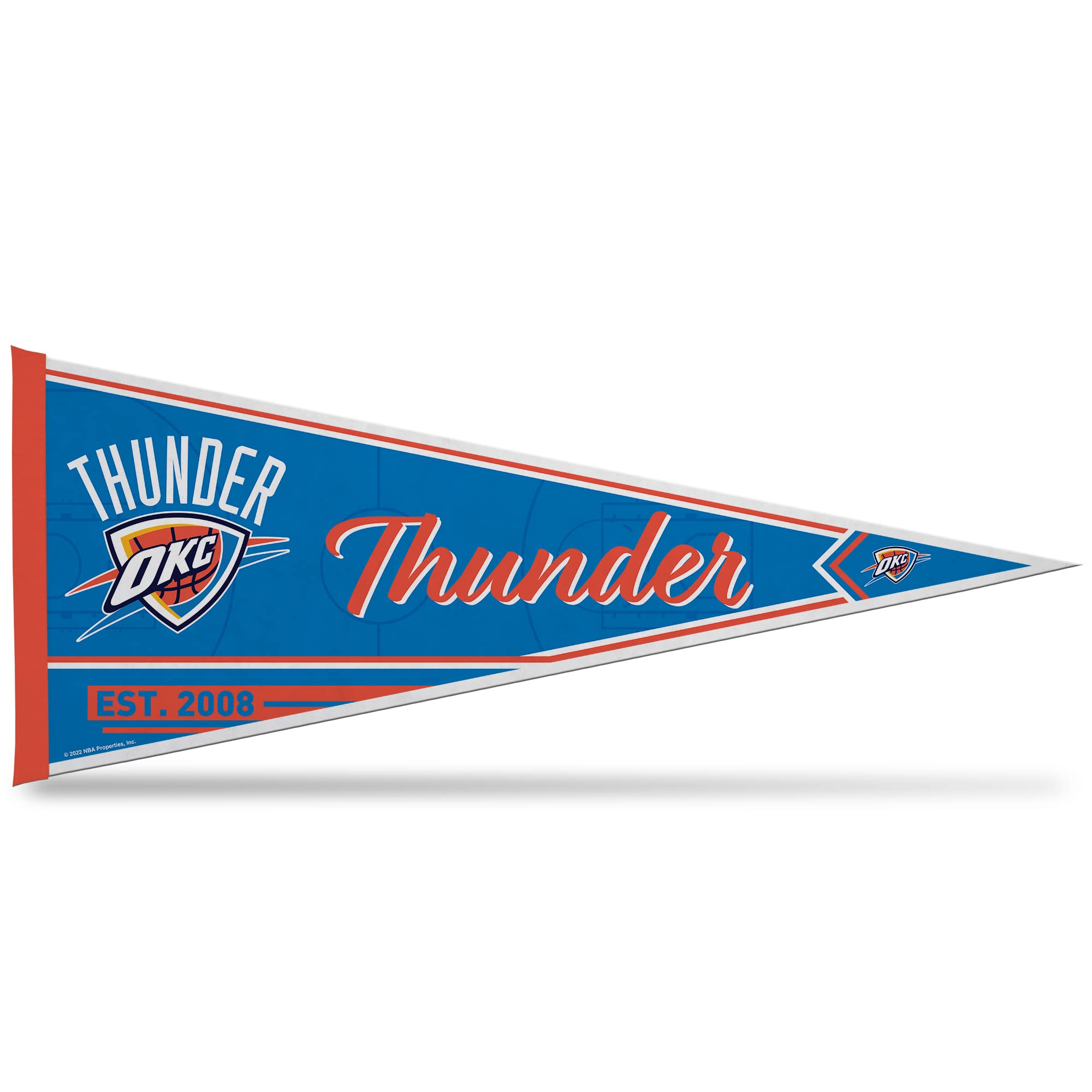 Fanion NBA Oklahoma City Thunder en feutre souple Rico Industries 30x76 cm