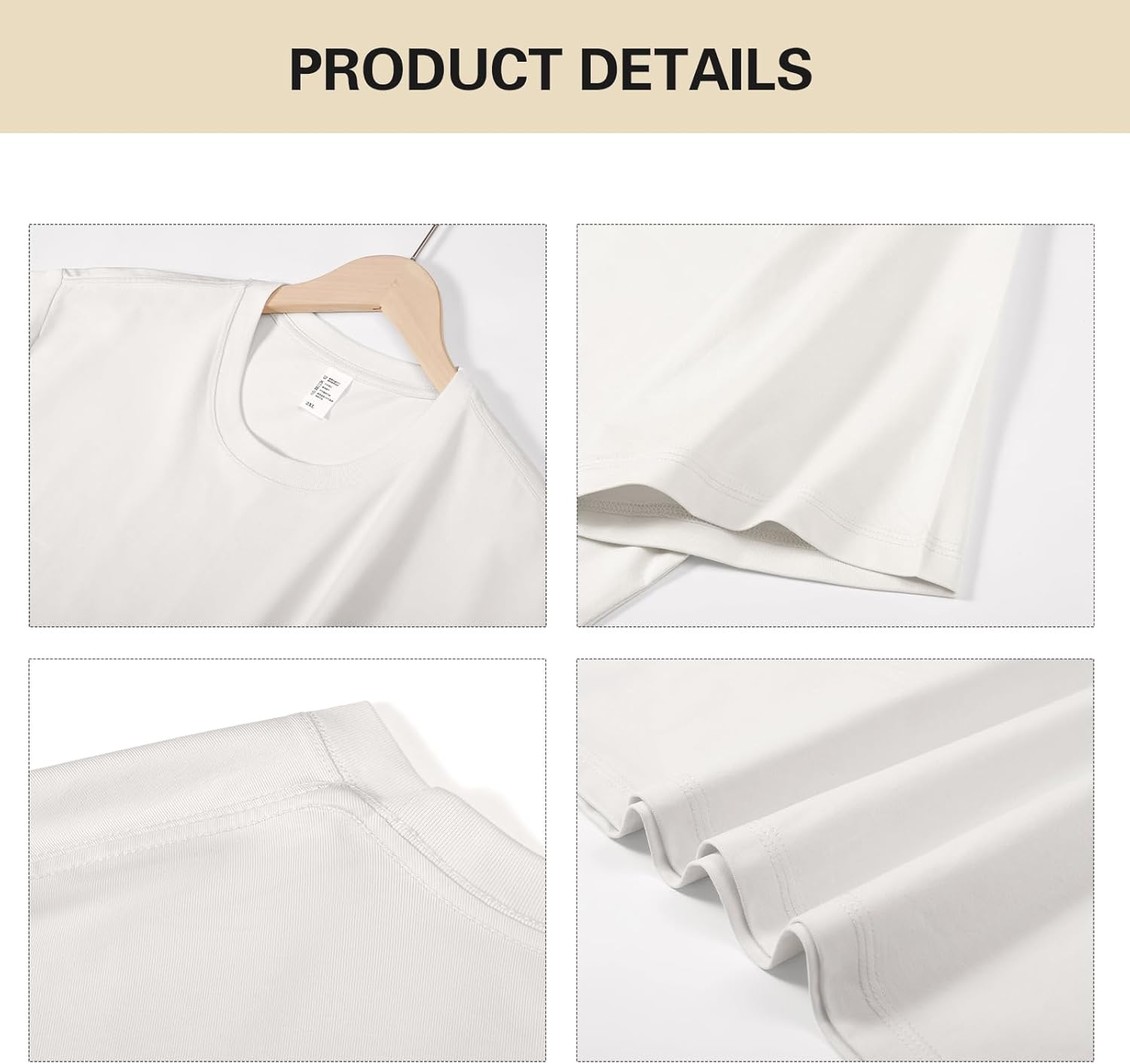 KEEPSHOWING Mens Short Sleeve T Shirts Crew Neck Tees Lightweight Summer T-Shirt Classic Workout Coolinging Tshirts(White,2XL) - Image 5