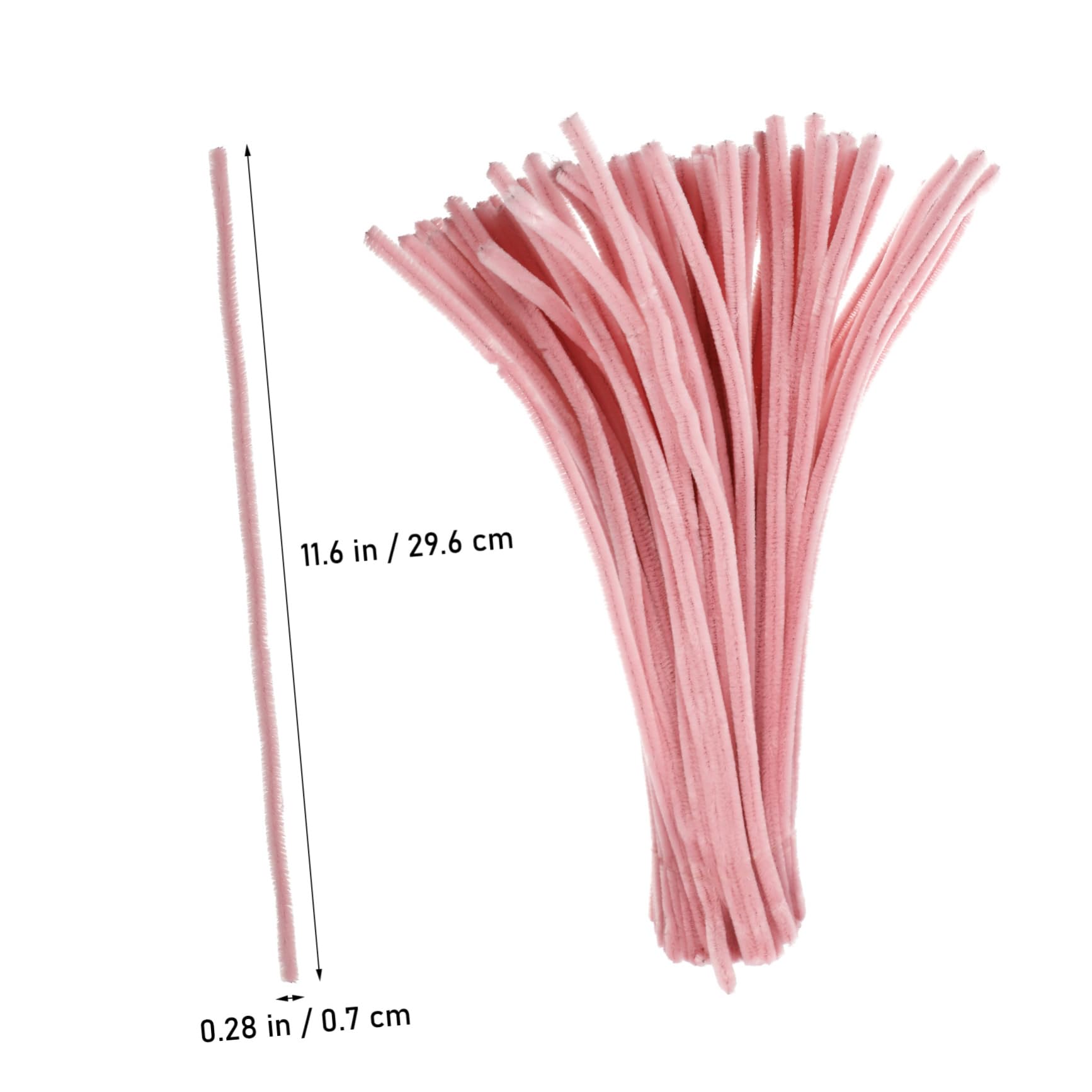 OSALADI Pcs Soft Coated Chenille Stems Twisting Sticks Fuzzy Craft Supplies for Boys and Girls DIY Decorations