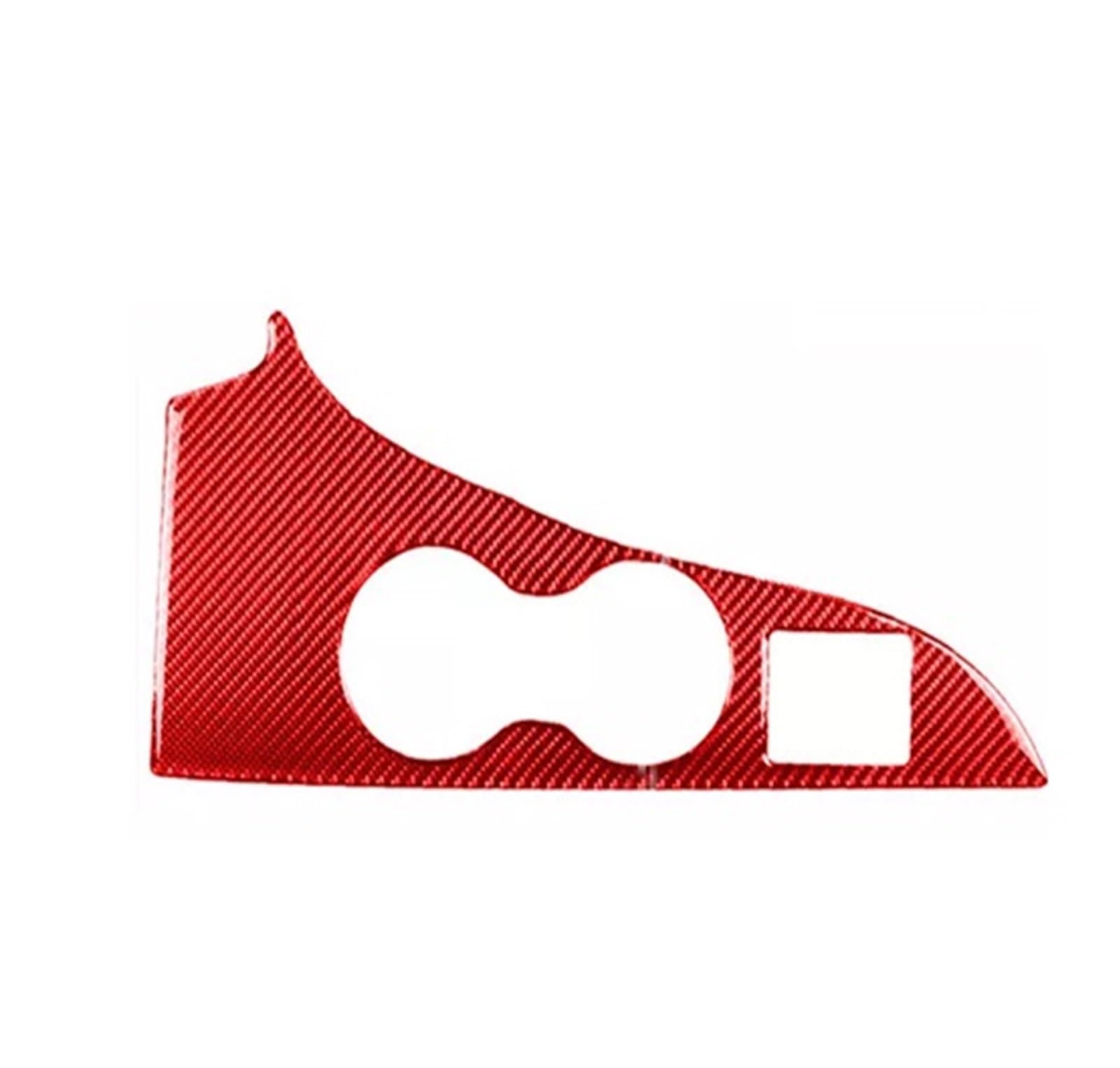 for Lexus for RX300 for RX270 for RX200T for RX450h 2016 2017 2018 2019 Car Interior Console Water Cup Panel Cover Trim Decor Sticker Trim Cover Interior(Red Carbon Fiber)