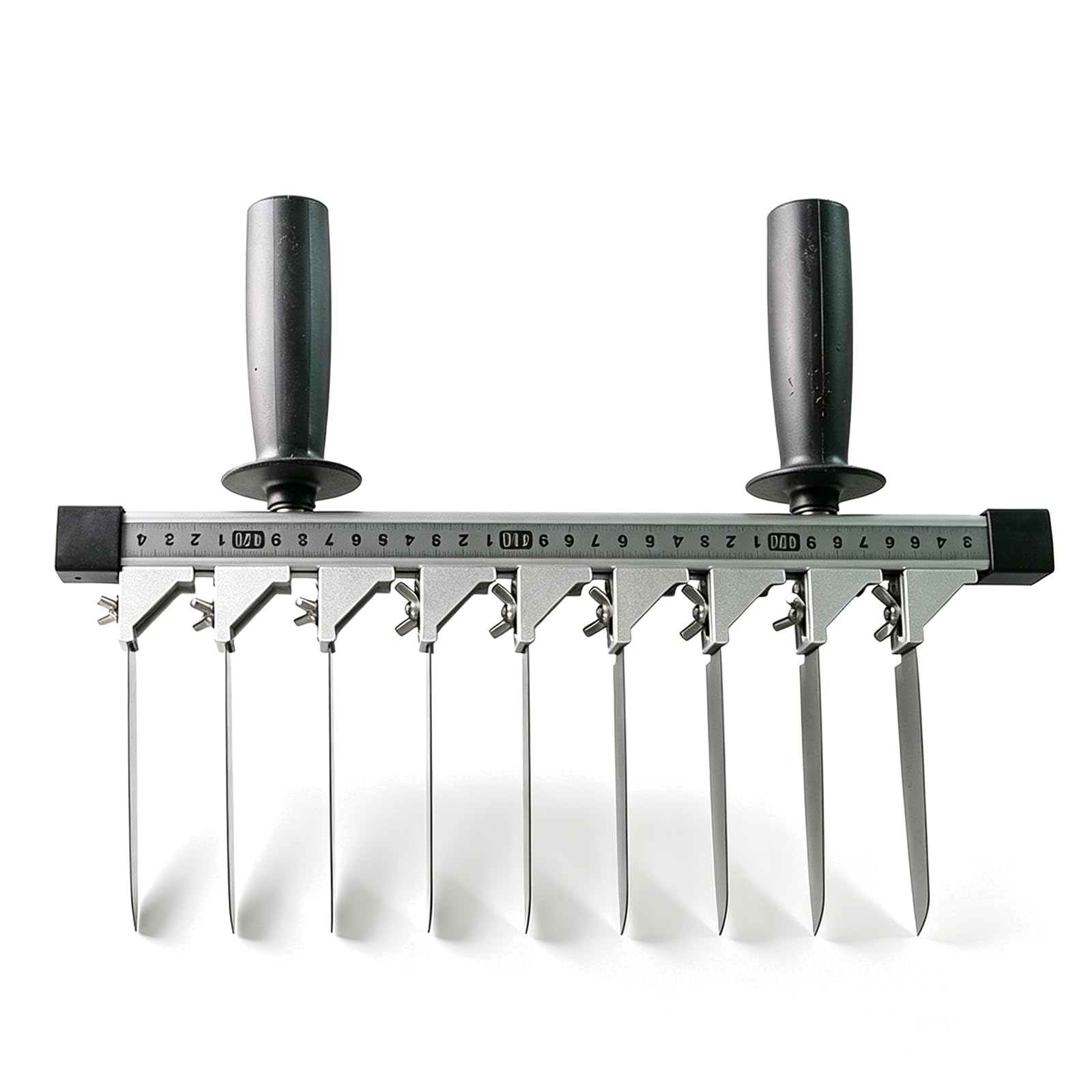 YXZQLOZ Stainless steel tofu cutter with adjustable blade spacing and a ruler; suitable for cutting homemade tofu and jelly.