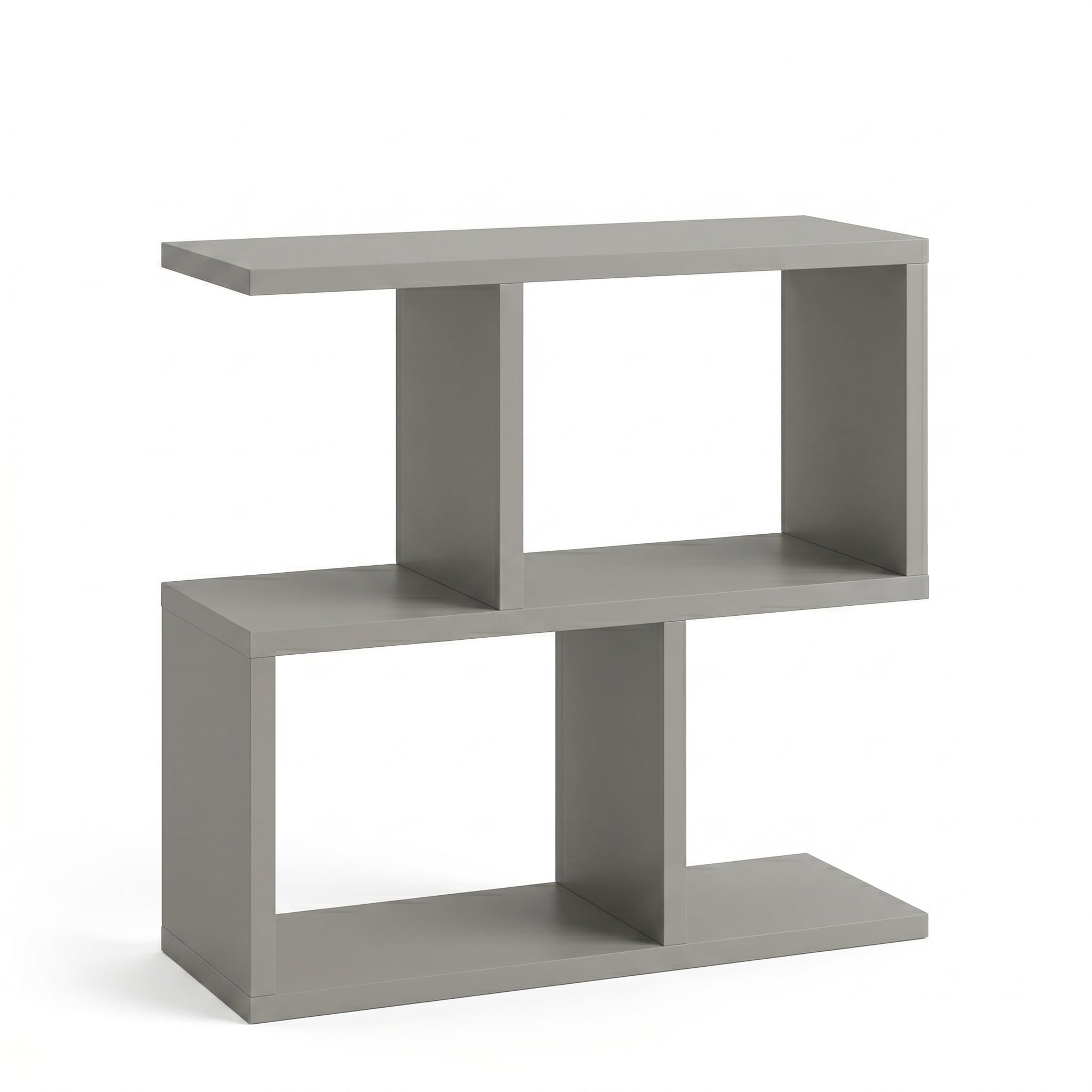 Narrow Side Table Eden 60, Slim Bedside Table, 2 Tier Sofa End Table with Storage Shelf, Small Accent Table, Plant Stand for Living Room, Bedroom, Hallway & Small Spaces, Grey