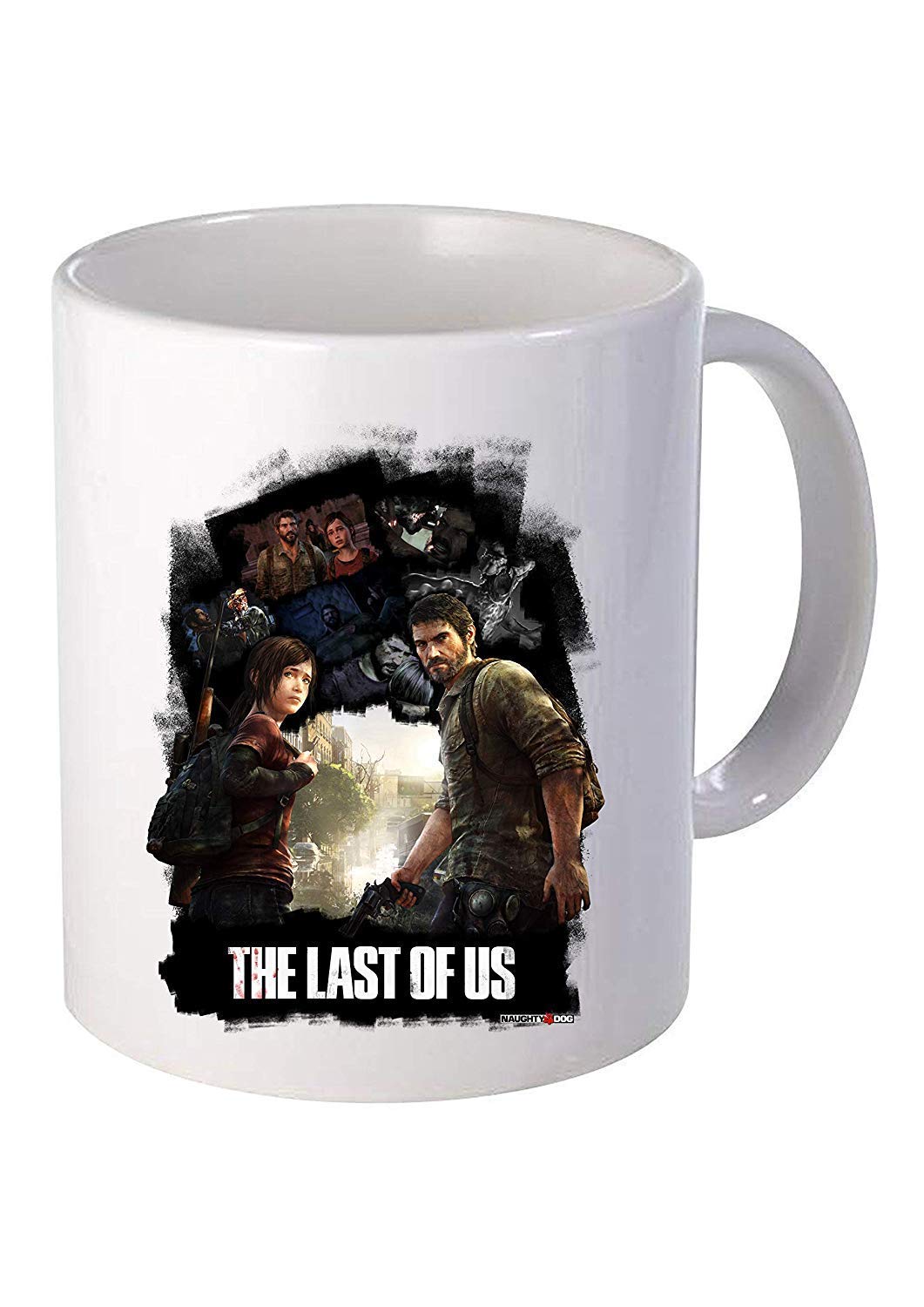 Dillo The Last of Us Counter Strike Ceramic 11 Oz, 350ml Travel Mug for Tea, Coffee (White)