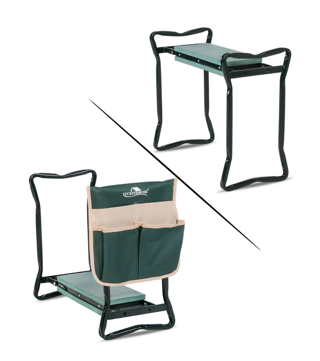 Garden Kneeler And Seat - Foldable Stool With Thick Pad \u0026 Tool Pouch For  Gardening Comfort Gardening Kneeler With Tool Pouch, image size:1280x1446