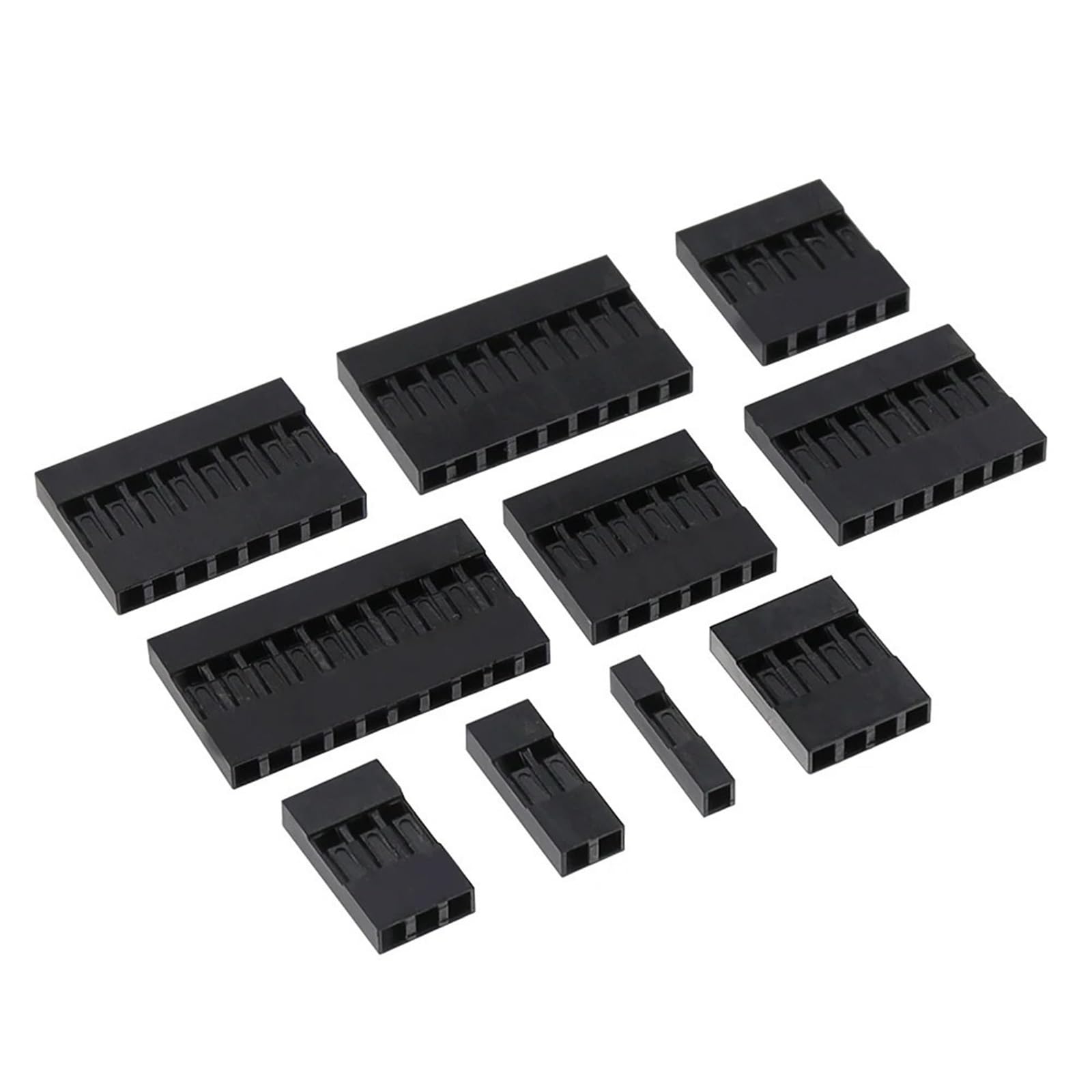 Carcasa de plástico de 2,54 mm elimina cables sueltos conector único 4P 7