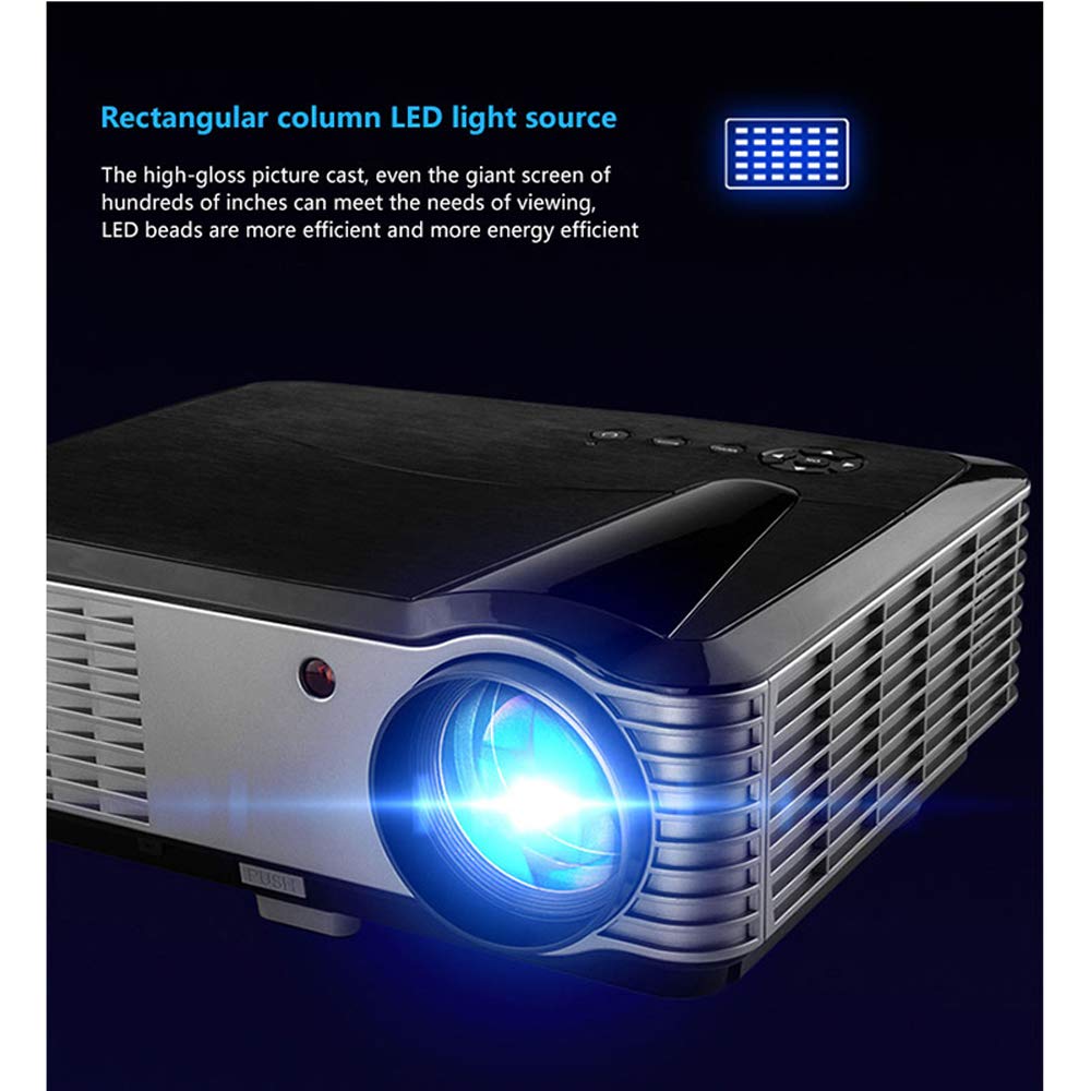 Yanghao Proiettore Full HD 200" 5000: 1 di Contrasto 1920 * 1200 Risoluzione 4000 Video proiettore di Lumen LED per la casa e L'Ufficio ntertainment Cinema