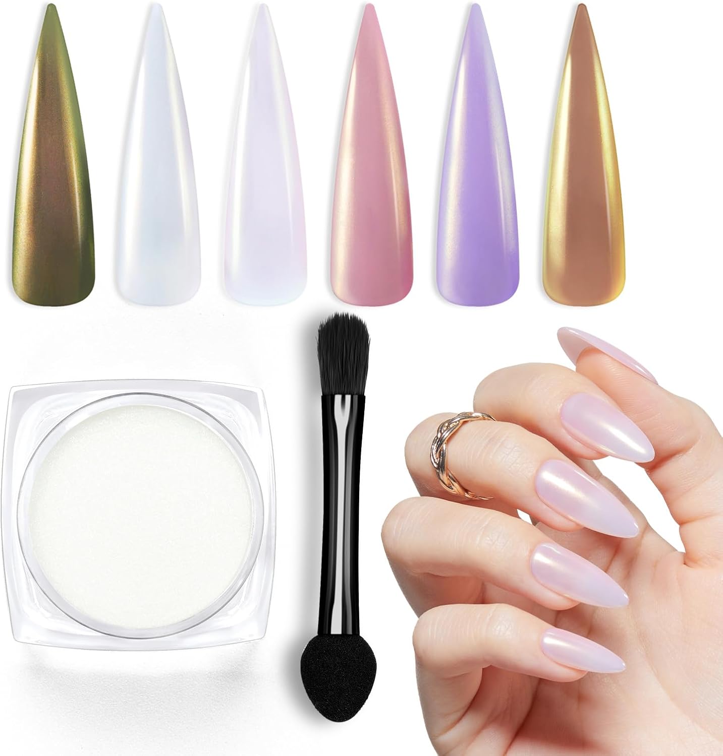 beetles Gel Polish Chrome Powder for Gel Nails, 1g/Jar