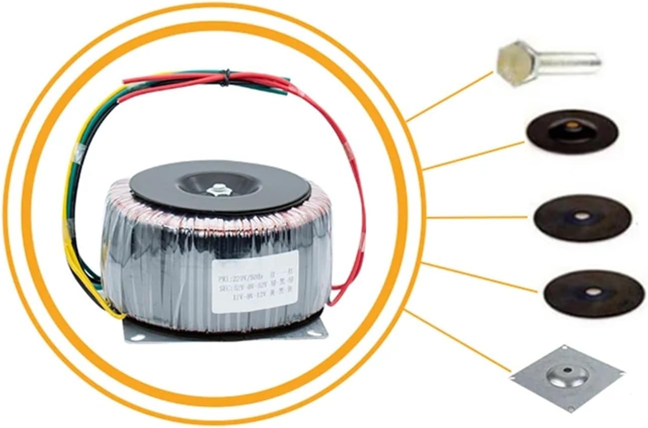 Toroidal Transformer Ring Cow Wall Heater 1800W Power Amplifier 220 Power Amplifier Board Audio Fire Cow Isolation 52v Dual 56v1(Dual 32V Dual 12V)