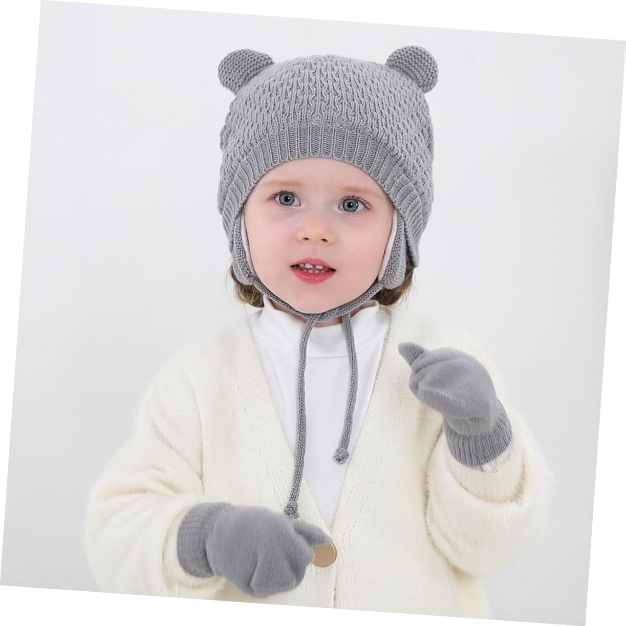 LIFKOME 3 Set Di Cappelli Guanti Sciarpe E Cappellini Per Bambini Adorabili Cappelli Caldi Per Neonati