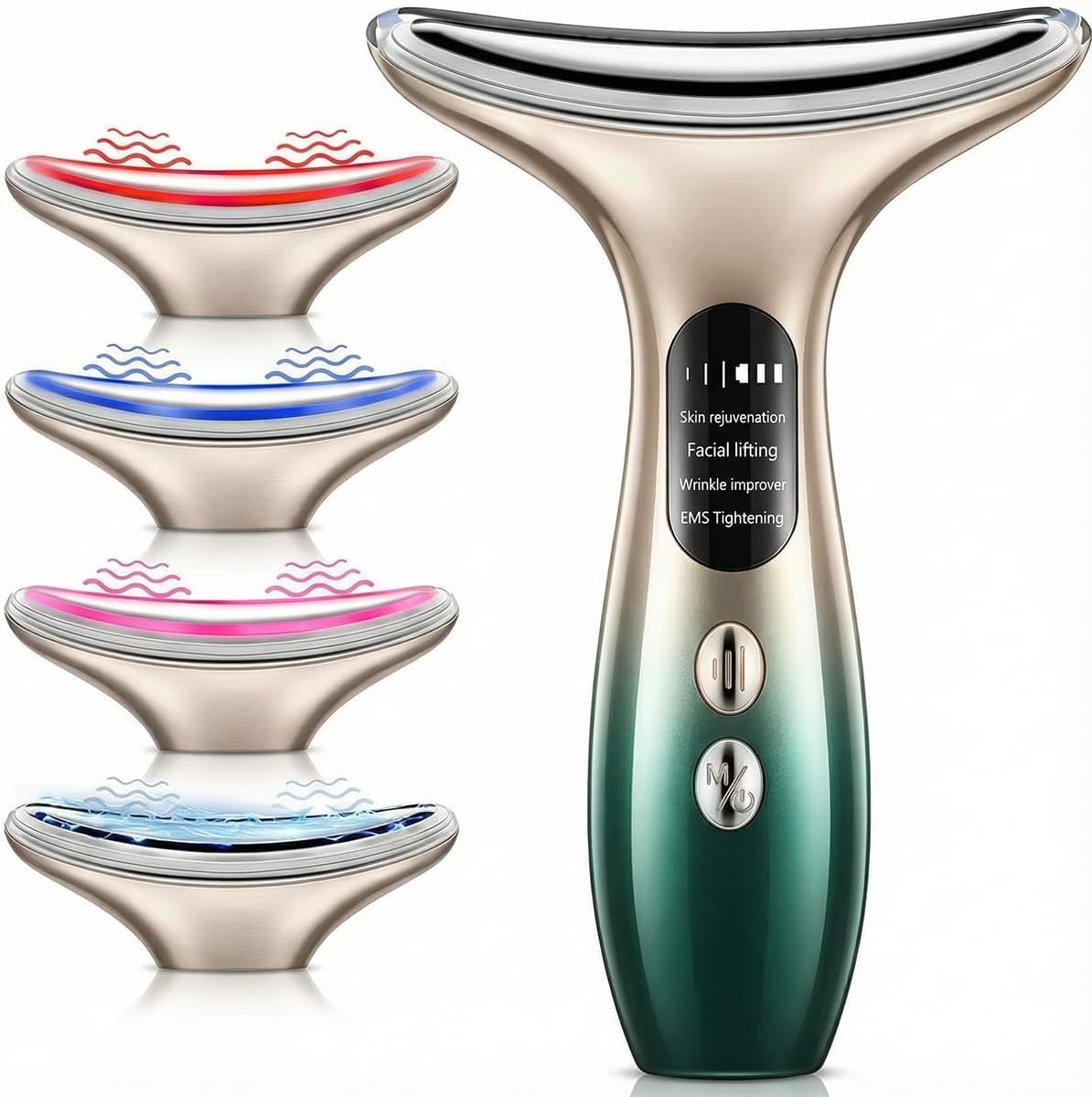 Appareil Anti Rides Visage,4 Modes Massage Visage,Électrique Beauté Appareils,Visage Appareil Anti Rides,Appareils Lifting Massage Visage,Masseur Visage,Double Menton Raffermissant et Liftant