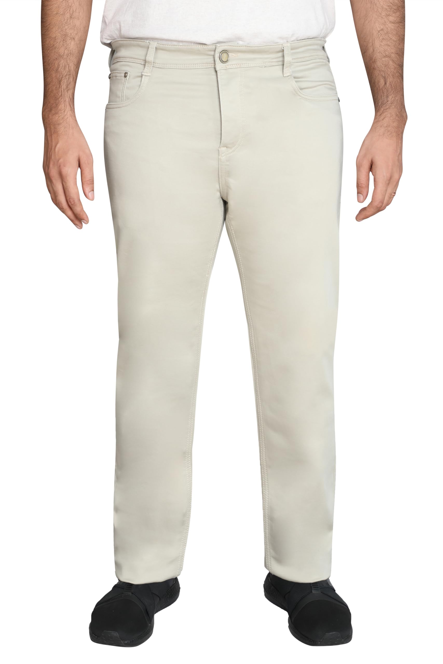 a saba Men's Plus Size Classic Fit Jeans, Stone Beige, Straight Leg 801812-15-picture-37