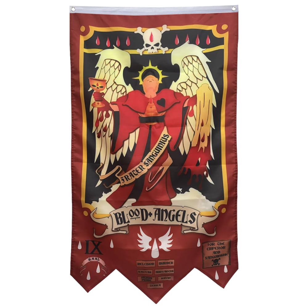 2but Space Legion Flag Swallowtail Pennant banner 30x50inch Man Cave (Blood Angels Chapter)