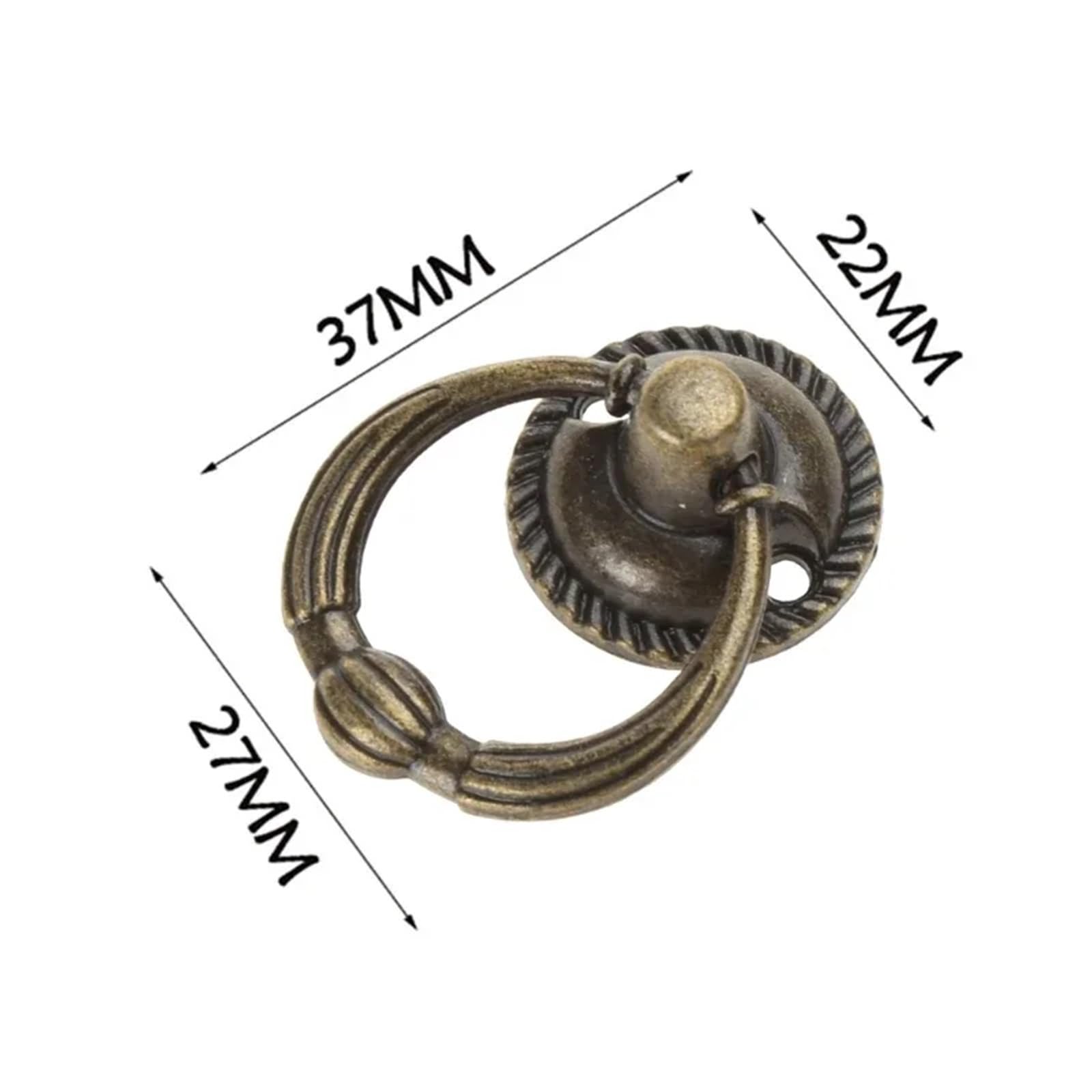 Maniglie per cassetti e anelli, 30 pezzi, piccole maniglie per guardaroba, scatole di gioielli antichi, armadietti da cucina, cassetti per comò, armadi e armadi (MT1)